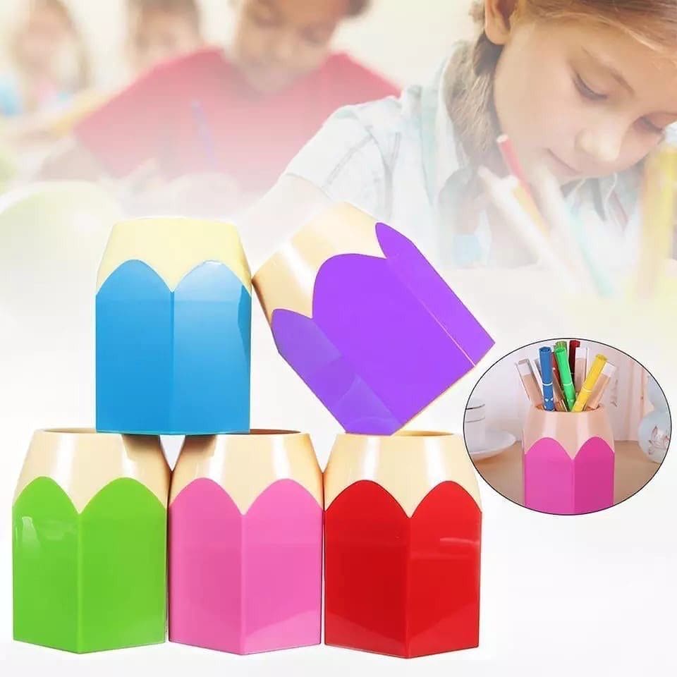 Creative Pencil Shape Vase, Pencil Shaped Pen Holder, Pencil Tip Design Pen Cup, Creative Pen Pencil Container, Container for Desk Accessories