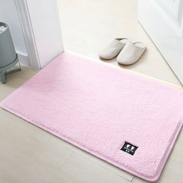 Fluffy Bathroom Mat, Non Slip Plush Carpet Bath Mat, Soft Comfortable Water Absorbent Mat, Bathroom Kitchen Floor Mat, Door Entrance Soft Mat, Thick Shaggy Shower Rug Mat, Plush Microfiber Rugs, Washable Quick Dry Bath Rugs, Anti Skid Bathroom Shower Mat