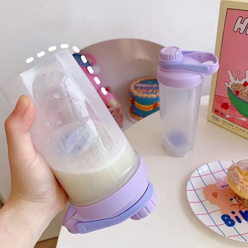 Portable Protein Shaker Bottle, Leak Proof Water Bottle For Gym, Fitness Training Sport Mixing Cup With Scale, Outdoor Shaker Bottle, Portable Drinking Bottle, Blender Shaker Bottle, Herbalife Water Bottle For Drink