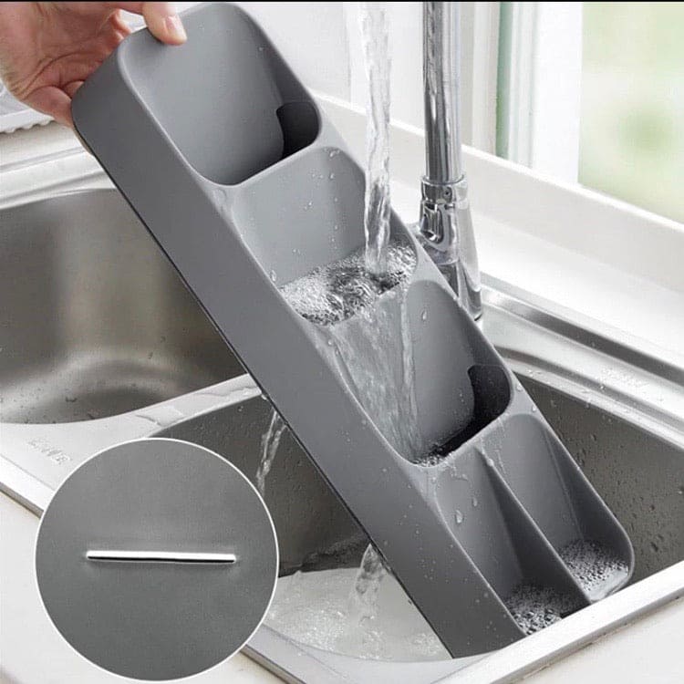 Cutlery Organizer, Kitchen Drawer Storage Tray, Plastic Spoon Container