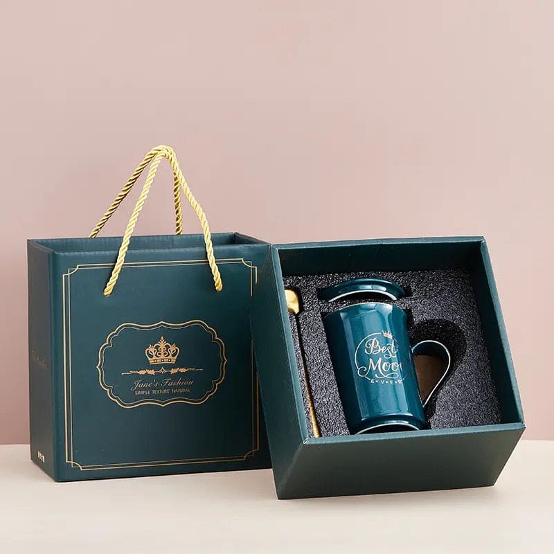 Heart Pattern Ceramic Mug Set, Love Sign Ceramic Couple Mug Set, Love Heart Mug, Couple Cup Ceramic Mugs, Creative Mug With Lid And Spoon, Luxury Marble Ceramic Coffee Cups