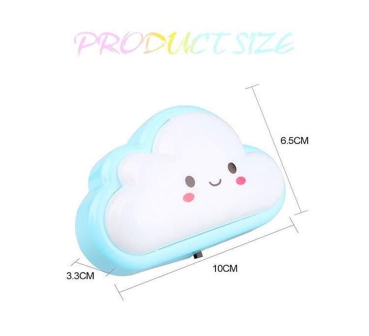 Smiley Cloud Plug In Led Night Light, Kids Night Light, Cute Kids Night Light Lamp
