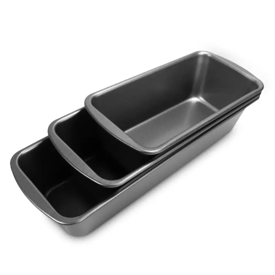 Rectangular Baking Tray, Nonstick Carbon Steel Baking Pan Cake Tools, Black Non-Stick Mold Storage Trays Sausage Bread, High Temperature Resistant Bread Baking Tray, Carbon Steel Non-stick Toast Mold, Bakeware Baking Tool