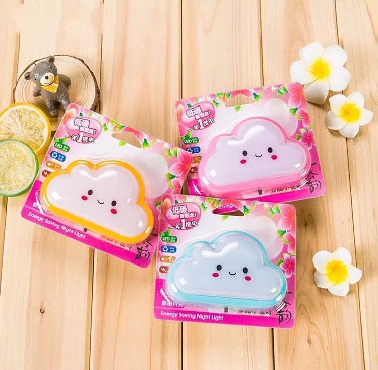 Smiley Cloud Plug In Led Night Light, Kids Night Light, Cute Kids Night Light Lamp