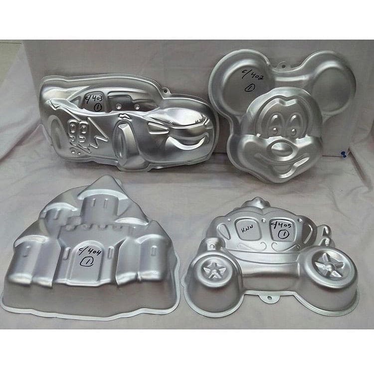 Birthday Cake Pan, Aluminum Cake Molds, Tin 3D Cake Pan