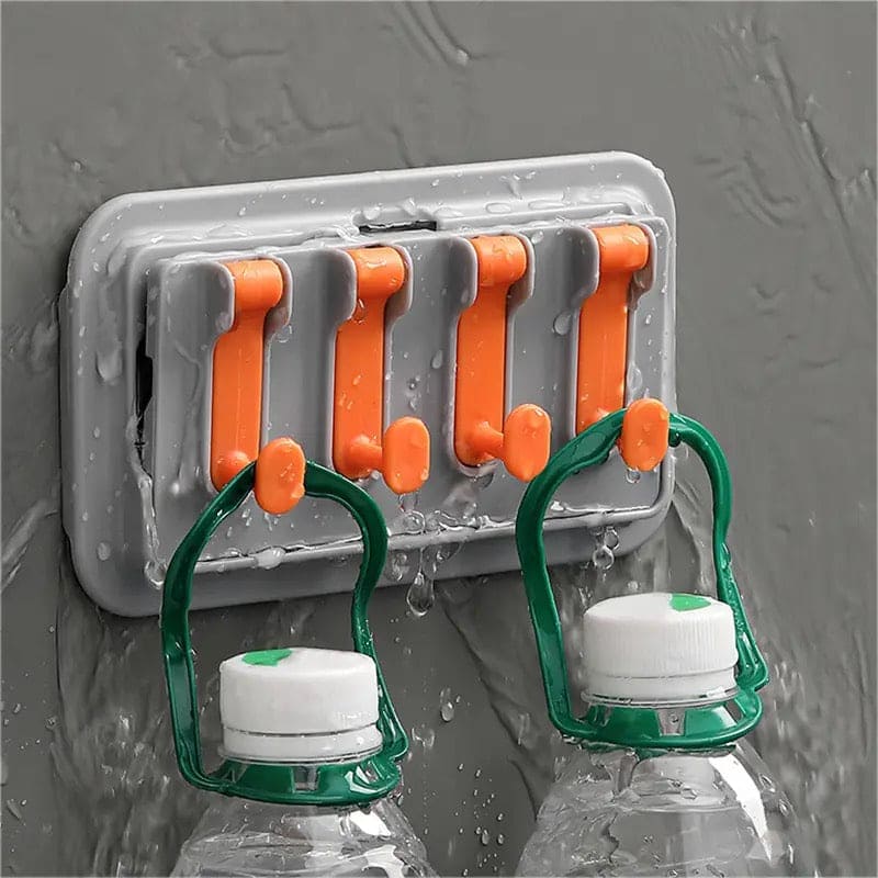 Hang Stand Holder, Kitchen Spice Organizer, Plastic Kitchen Shelf Storage Rack Wall-mounted Storage Rack, Plastic Door Hook Shelf, Coat Rack Hook