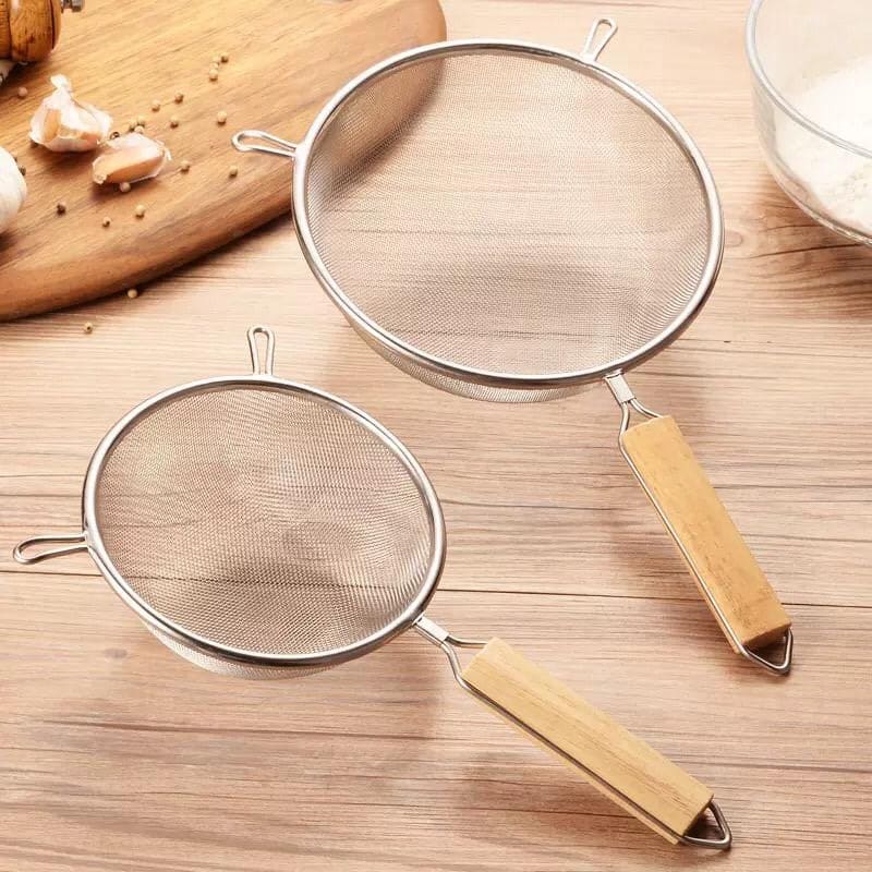 Set Of 3 Stainless Sieve Milk Machine Filter, Food Strainer Set With Sturdy Handles, Kitchen Mesh Filter