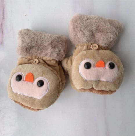 Winter Mitten Gloves For Baby Kids, Soft Warm Unisex Baby Knitted Gloves, Warm Baby Gloves, Unisex Cute Warm Fleece Thick Thermal Gloves for Boys Girls