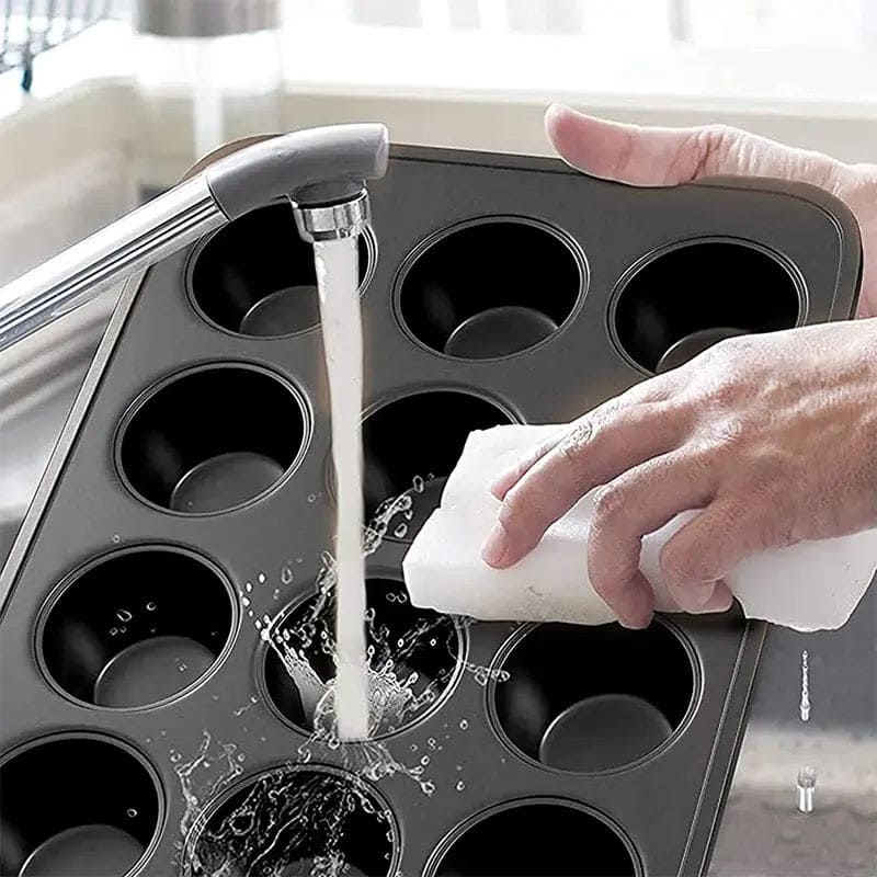 Non Stick Muffin Tray, Cupcake Muffin Tart Shells Mold, Cupcake Baking Tray, Bakeware Kitchen Accessories, Baking Pan Tool, Round Biscuit Pan