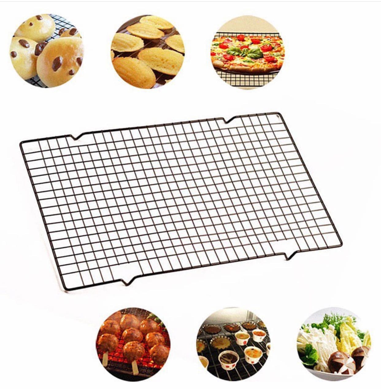 Nonstick Stainless Steel Cooling Rack, Dessert Pastry Cooling Stand, Cake Bread Cookie Pie Cooling Grid Tool, Kitchen Baking Tool