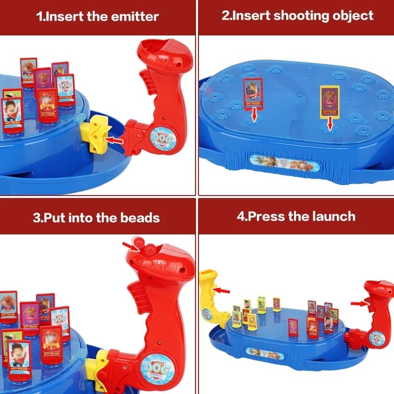 Parent-Child Shoot Joystick Board Game, Marble Shot Games For 2 Players, Desktop Challenging Game For Children, Children Marble Shot Toy, Dinosaur Battle Board Play Game, Educational 2-player Battle Table Games