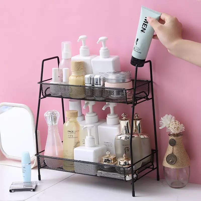 Smart Iron Storage Rack, Cosmetic Makeup Basket, Iron Spice Seasoning Rack, Shelf Kitchen Tableware Organizing Rack