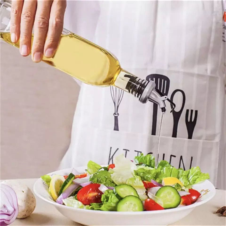 500ml Oil Glass Bottle, Creative Oil Dispenser, Kitchen Cooking Seasoning Bottle, Cooking Oil Tank Bottle