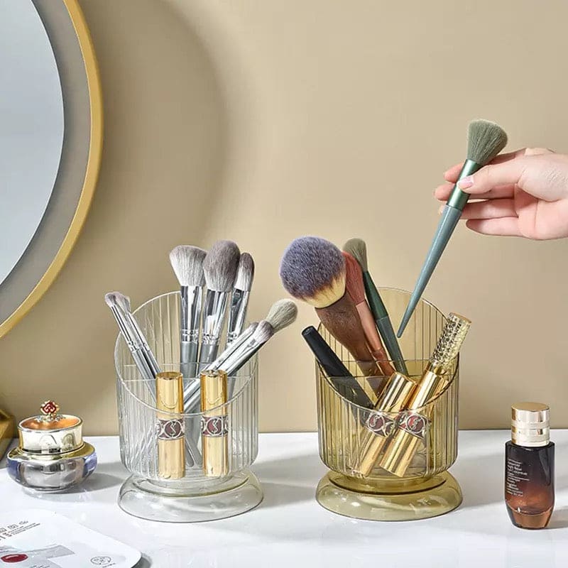Luxury Striped Lines Pen Holder, Lipstick Brush Pen Holder, Women Make Up Brush Holder, Makeup Brush Pot, Lipstick Stand, Stationary Holder for Women