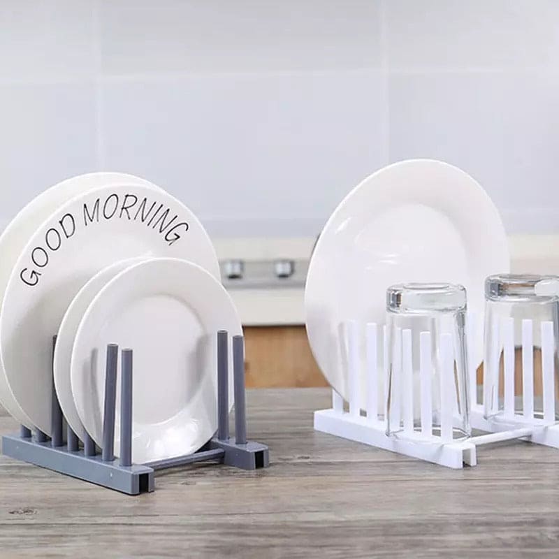 Kitchen Organizer Pot Lid Holder, Kitchen Dish Rack, Pan Cover Holder, Storage Rack for plates and glasses