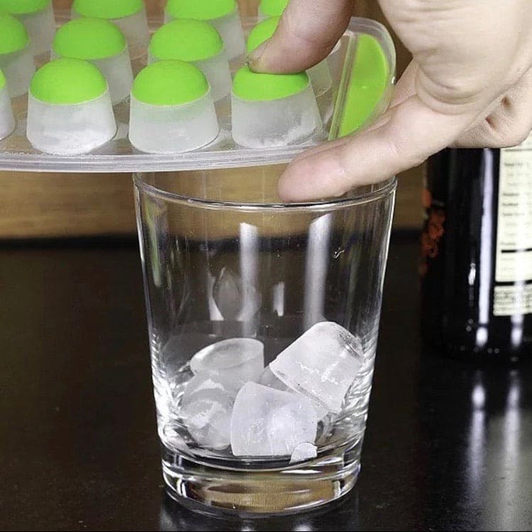 Silicone Pop Up Ice Cube Tray, Round Mini Ice Cube Trays