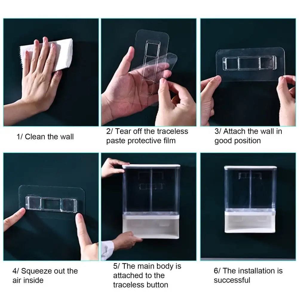 Kitchen Food Dispenser, Whole Grains Container Bin, Wall Mount Cereal Dispenser, Multi Grain Dispenser Bucket, Moisture Proof Cuisine Organizer, Indispensable Dry Food Dispenser, Whole Grain Storage Box, Airtight Clear Plastic Canisters