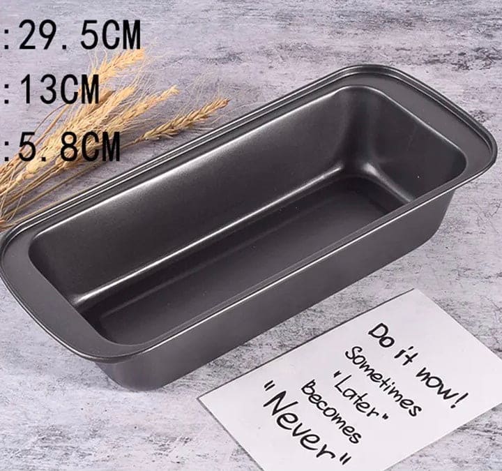 Rectangular Baking Tray, Nonstick Carbon Steel Baking Pan Cake Tools, Black Non-Stick Mold Storage Trays Sausage Bread, High Temperature Resistant Bread Baking Tray, Carbon Steel Non-stick Toast Mold, Bakeware Baking Tool
