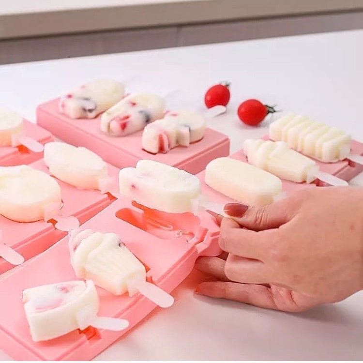 Silicone Popsicle Molds, Set Of 3 Cartoon Ice Pop Maker, Ice Cream Mold