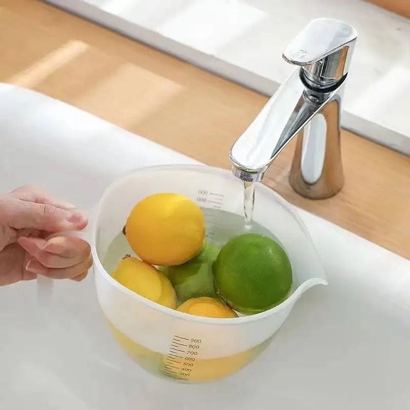 Measuring Cup With Scale, Multifunctional Egg Liquid Filter Cup, Egg Filter Measuring Cup, Household Restaurant Egg Beating Mixing Cup, Washer Strainer Bowl, Stirring Bowl With Scale