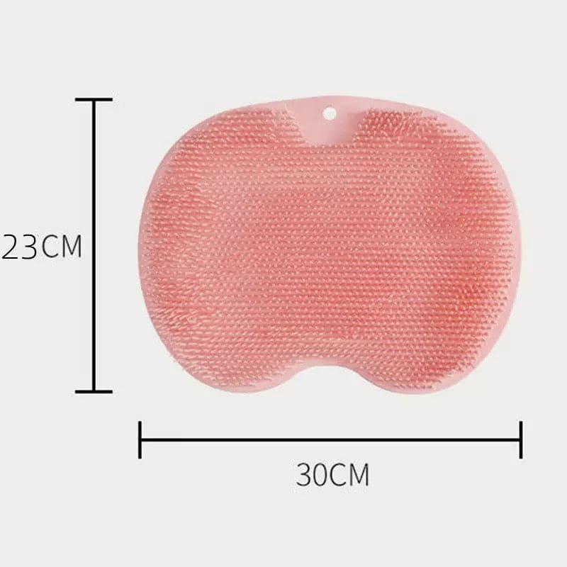 Silicone Bath Mat, Shower Cushion Brush Foot Massage Mat Scrub Back Bath Brush, Anti-Slip Scrub Pad, Anti-slip Mat Scrubber, Rubbing Back Artifact Massage Bathtub Sucker