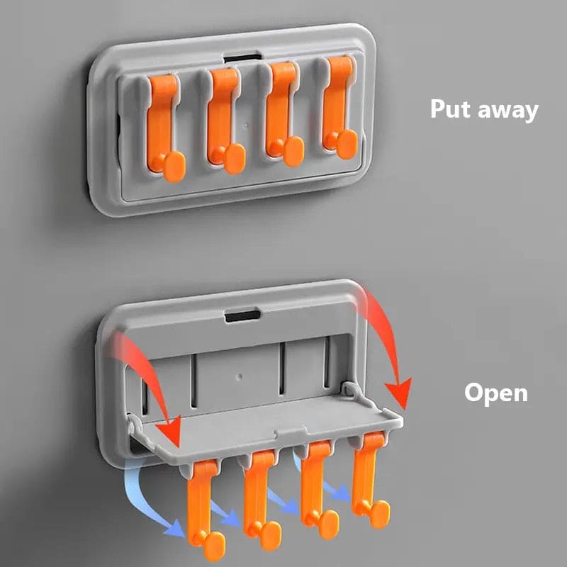 Hang Stand Holder, Kitchen Spice Organizer, Plastic Kitchen Shelf Storage Rack Wall-mounted Storage Rack, Plastic Door Hook Shelf, Coat Rack Hook