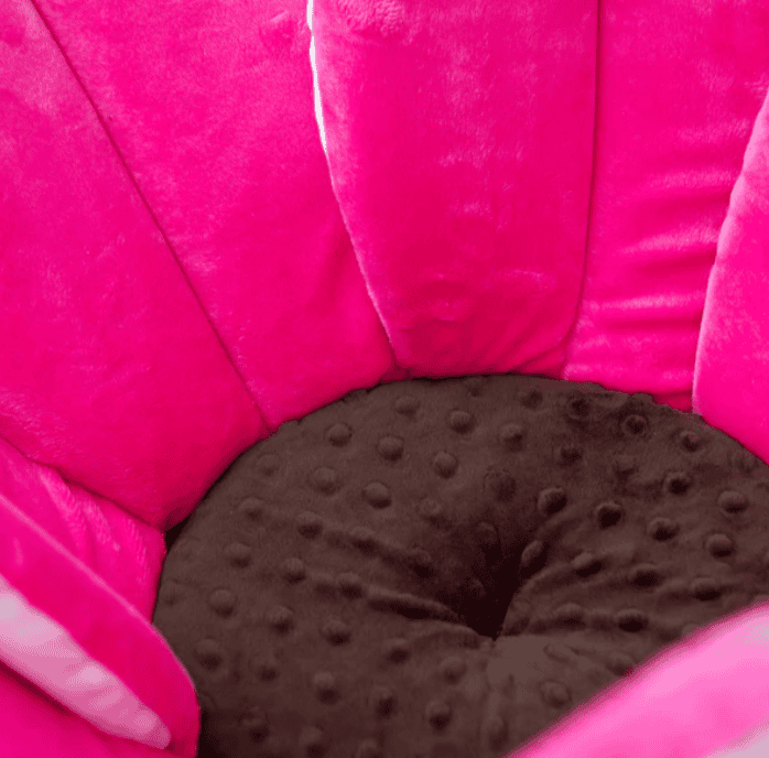 Foldable Flower Blooming Bath Tub, Baby Play Bath Sunflower Cushion Mat, Folding Non Slip Baby Bath Pad, Flower Shape Mat Sofa Seat