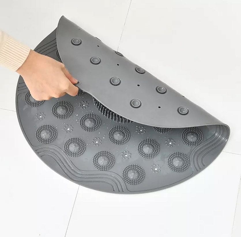 Silicone Bathroom Shower Mats, Multifunctional Water Absorption Bathroom Mats, Non-Slip Floor Mat