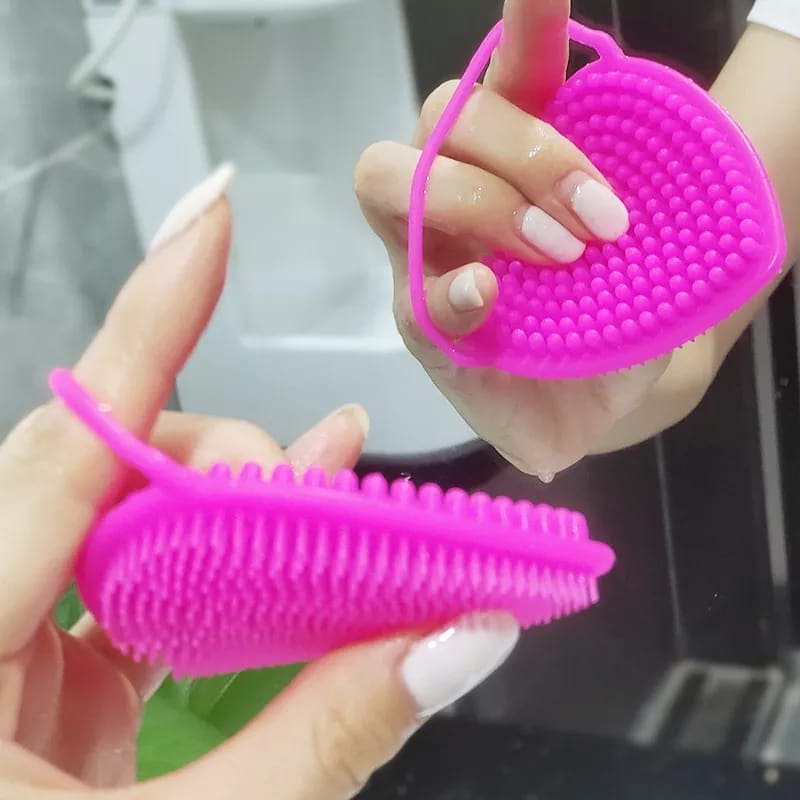 Silicon Heart Sponge, Baby Shampoo Shower Brush, Children Silicone Rubbing Mud, Massage Body Bath Brush, Kids Skin Care Nursing Bath Rubbing Supplies