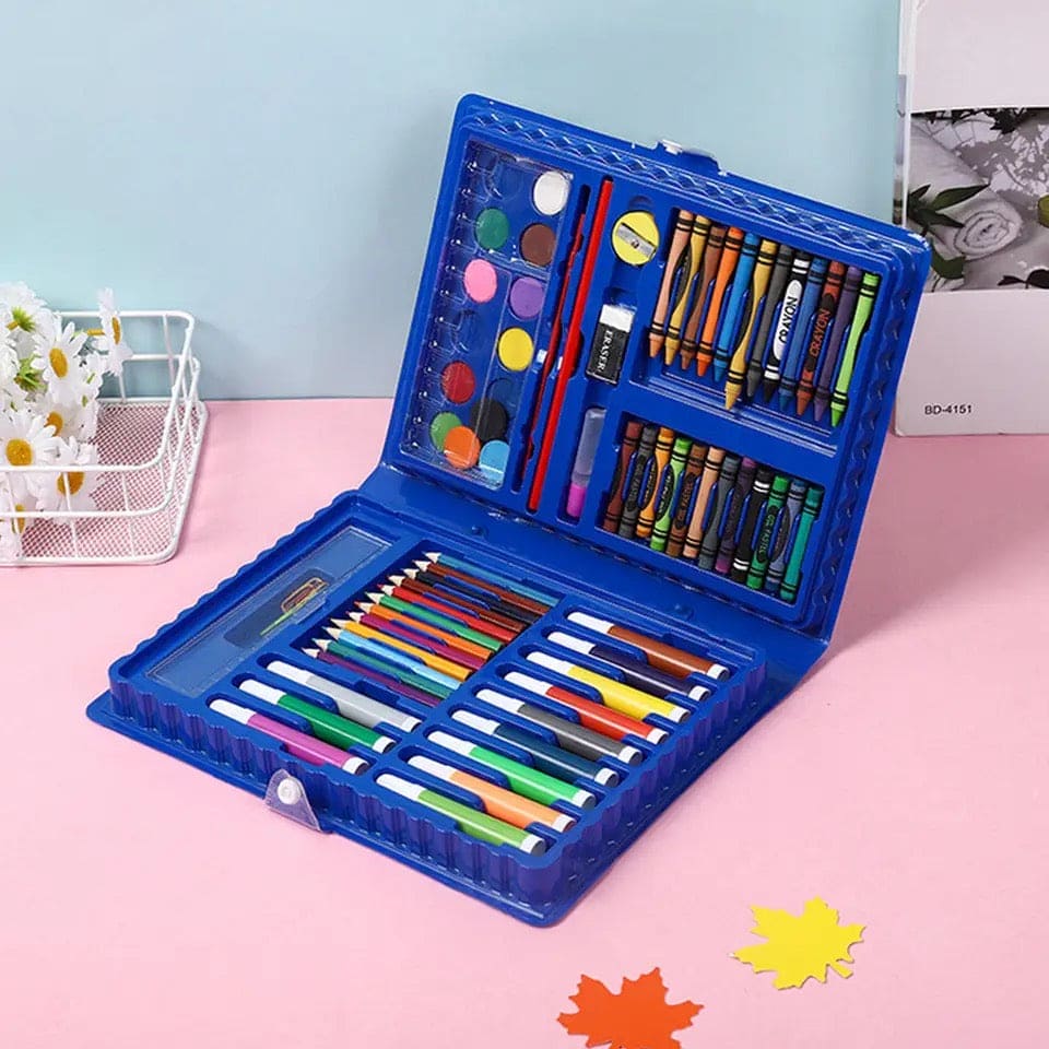 Kids Art Box, 68 Pcs Coloring Kit For Boys And Girl, Children Art Painting Set, Multi Color Children's Watercolor Pen Painting Set, Educational Learning Painting Stationery, Elementary School Art Tools
