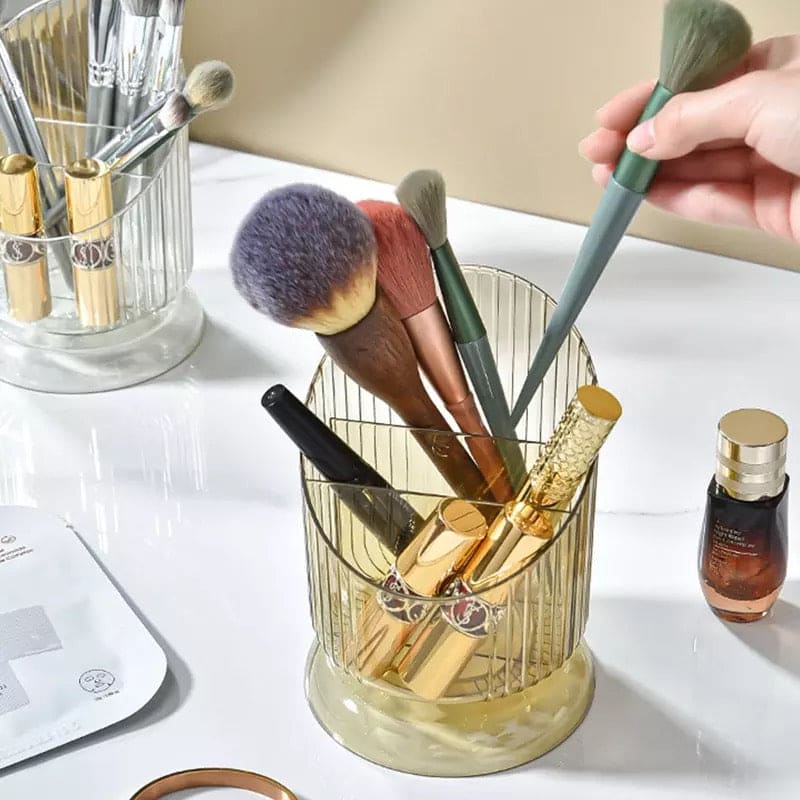 Luxury Striped Lines Pen Holder, Lipstick Brush Pen Holder, Women Make Up Brush Holder, Makeup Brush Pot, Lipstick Stand, Stationary Holder for Women