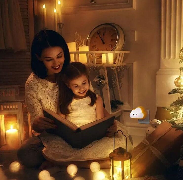 Smiley Cloud Plug In Led Night Light, Kids Night Light, Cute Kids Night Light Lamp