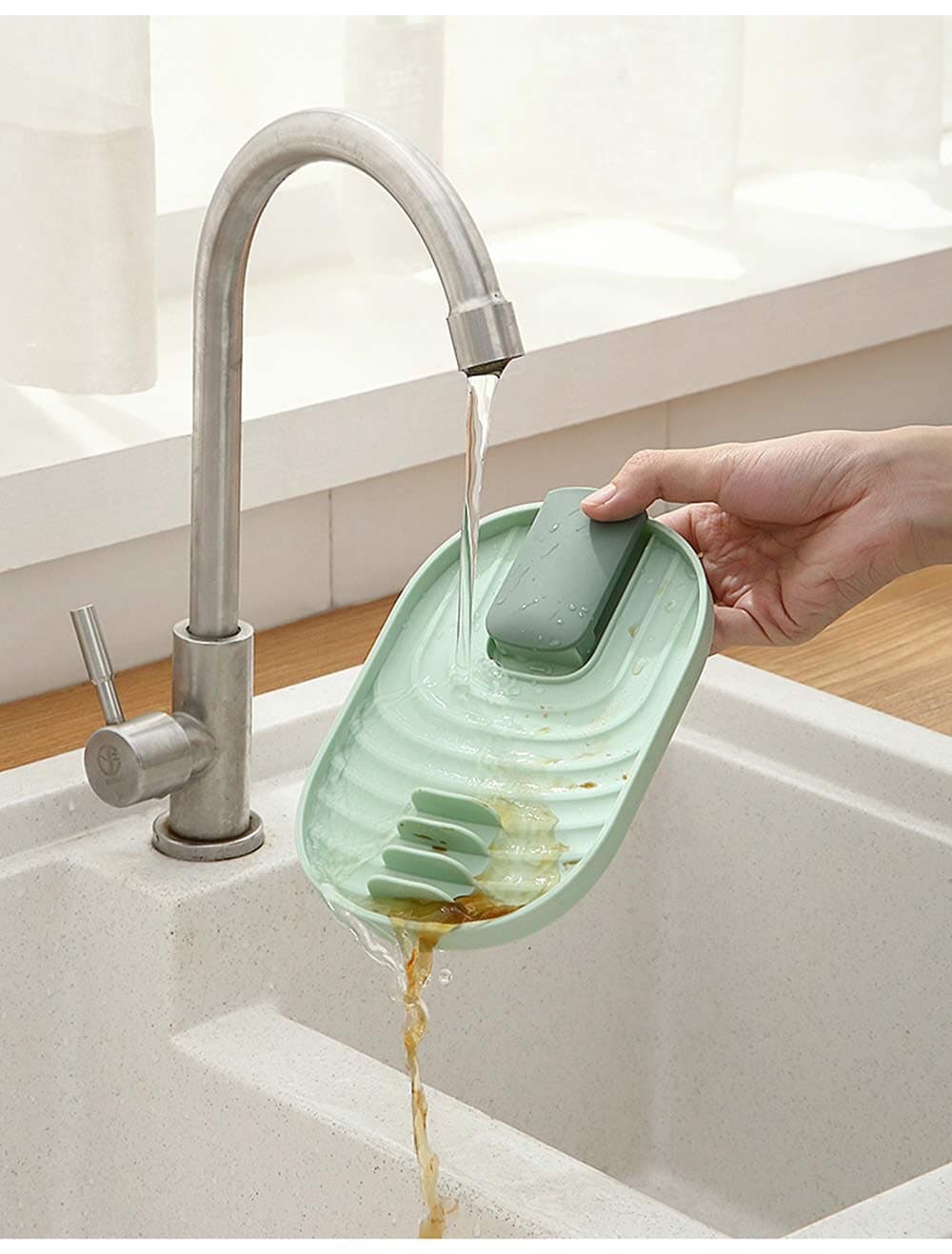 Kitchen Spatula Spoon Rest, Pot Lid Holder, Kitchen Utensil Storage, Multi-functional Rack Kitchen Gadget