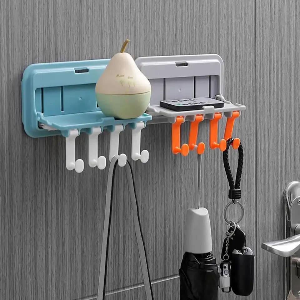 Hang Stand Holder, Kitchen Spice Organizer, Plastic Kitchen Shelf Storage Rack Wall-mounted Storage Rack, Plastic Door Hook Shelf, Coat Rack Hook
