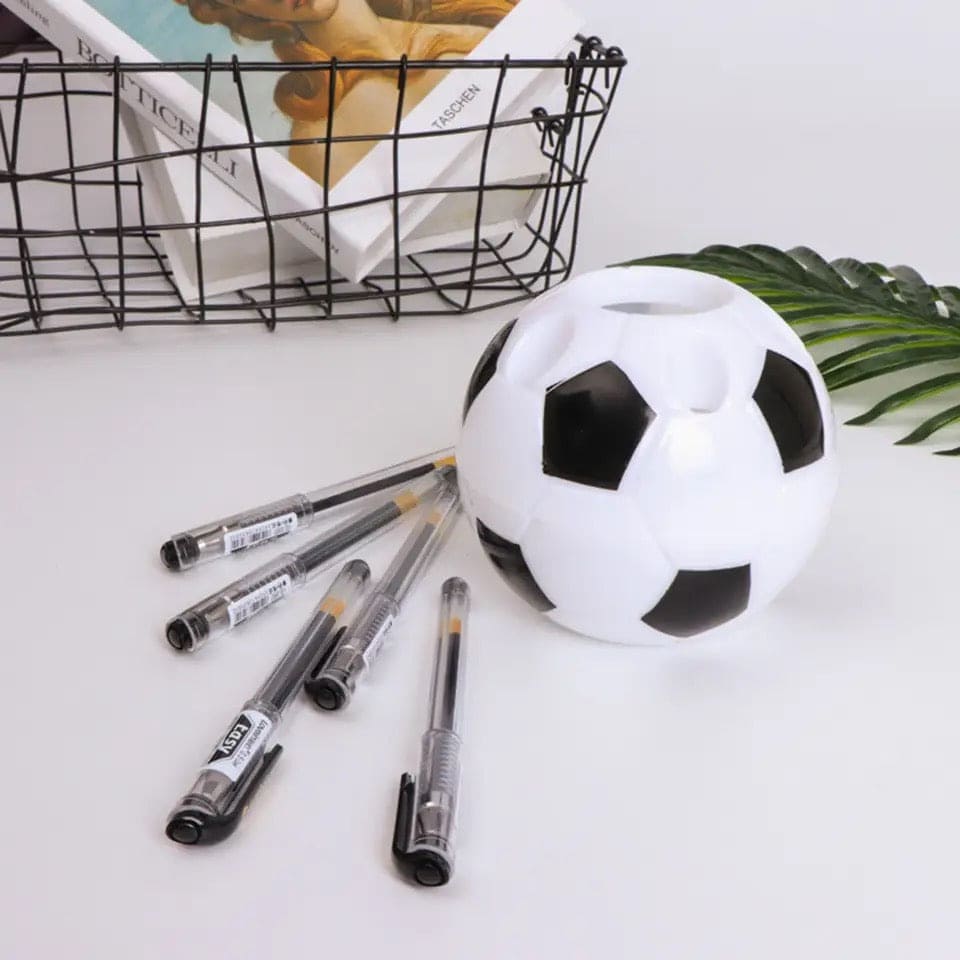 Football Desk Organizer, Creative Football Pen Holder.