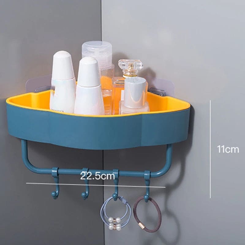 Bathroom Corner Shelf, Wall-Mounted Corner Shelf Storage Rack.