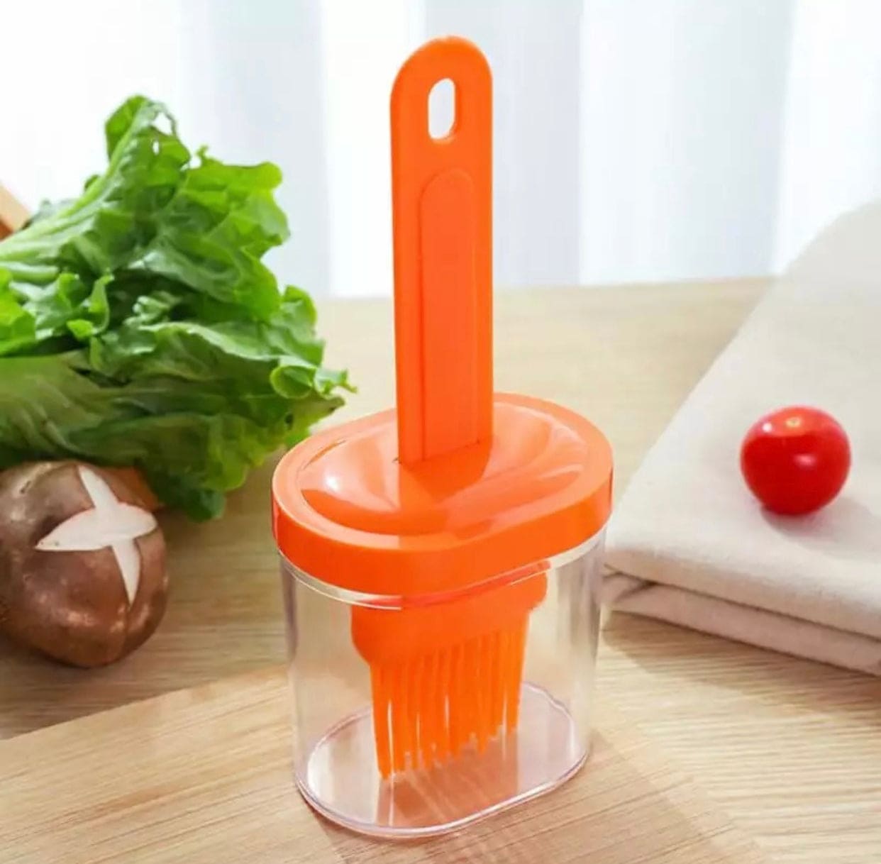 Silicone Oil Brush With Bottle, High Temperature Resistant Silicone Bottle Brush, Portable Barbecue Oil Brushkk