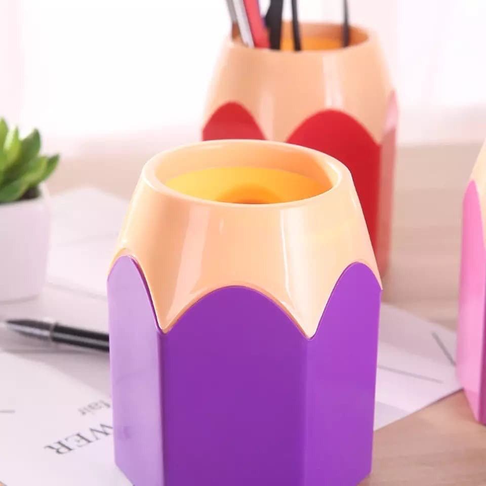 Creative Pencil Shape Vase, Pencil Shaped Pen Holder, Pencil Tip Design Pen Cup, Creative Pen Pencil Container, Container for Desk Accessories