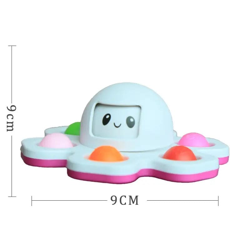 Face Changing Octopus Fidget Spinner, Silicone Interactive Change Faces Spinner, Anti Stress Push Bubble Fidget Spinner, Stress Relief Fidget Toys For Kids Adult, Simple Dimple Anti Stress Pop Toy, Squid Flip Octopus Change Faces Fidget Spinner Toys