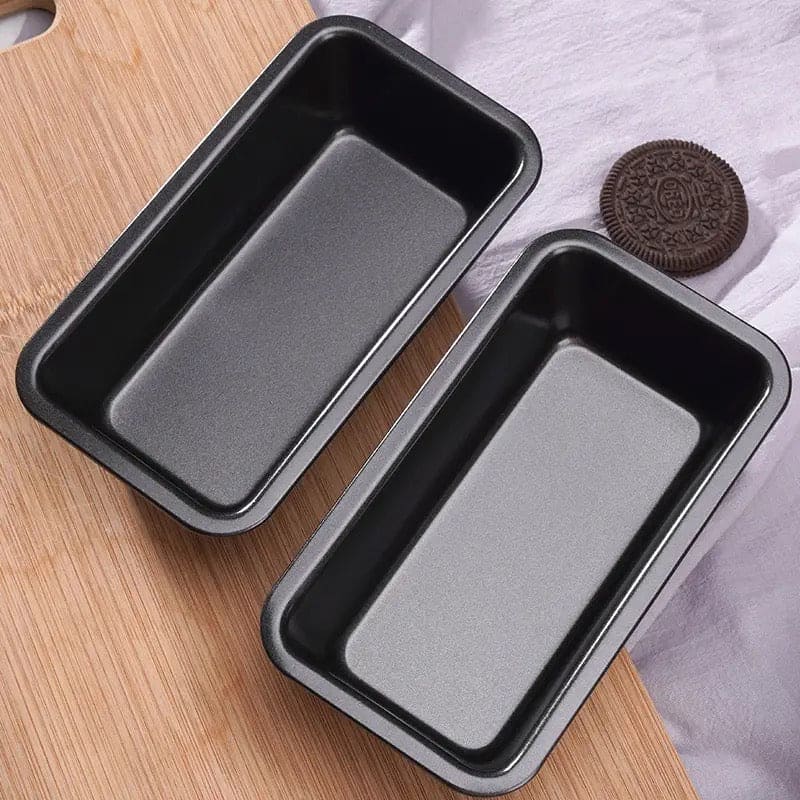 Rectangular Baking Tray, Nonstick Carbon Steel Baking Pan Cake Tools, Black Non-Stick Mold Storage Trays Sausage Bread, High Temperature Resistant Bread Baking Tray, Carbon Steel Non-stick Toast Mold, Bakeware Baking Tool