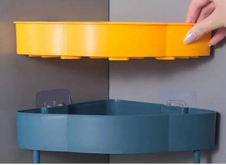 Bathroom Corner Shelf, Wall-Mounted Corner Shelf Storage Rack.