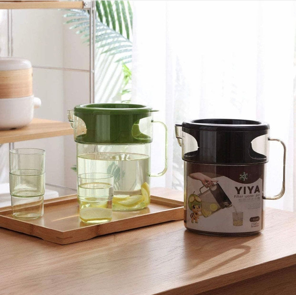 Durable Plastic Water Jug Glass Set.