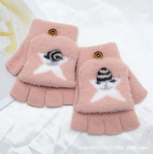 Winter Mittens Gloves for Baby Kids Toddler, Unisex Cute Warm Fleece Thick Thermal Gloves for Boys Girls