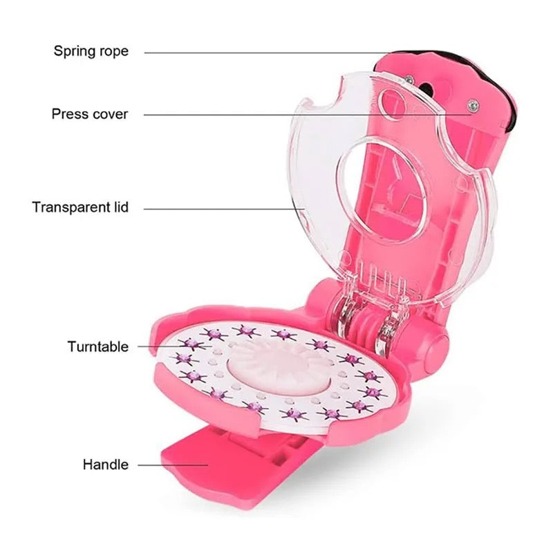 Automatic Hair Braider, Braiding Hairstyle Tools Twist Machine, Girls Hair Gems Kit, Gems Blingers Deluxe Set Toy, Pretend Play Jewel Refill Set, Hair Shining Glitter Drill Toy, Glitter Drill Toy, Decoration Deluxe Set