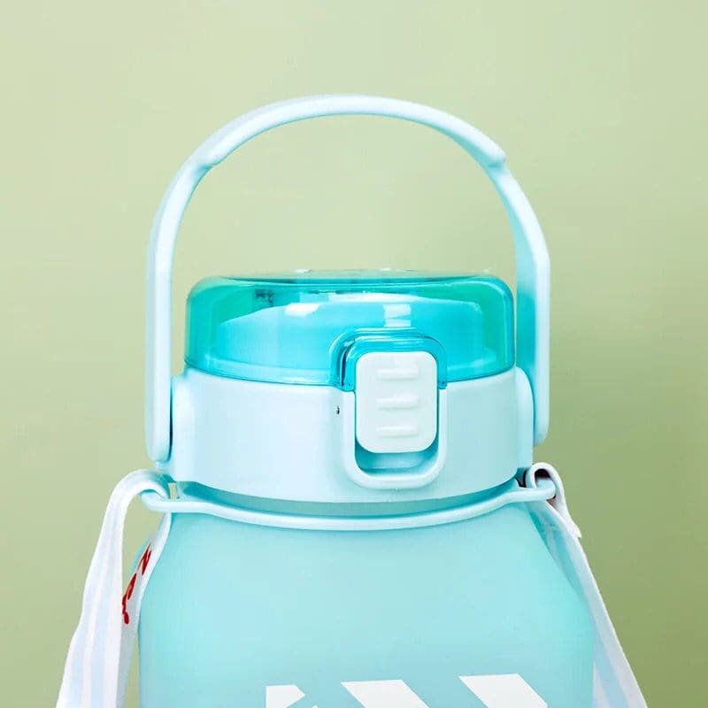 Rainbow Square Water Bottle, 700ml Gradient Color Water Bottle, Portable Cute Kids Water Bottle, Large Capacity Square Belly Water Bottle