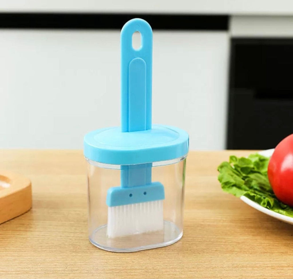 Silicone Oil Brush With Bottle, High Temperature Resistant Silicone Bottle Brush, Portable Barbecue Oil Brushkk