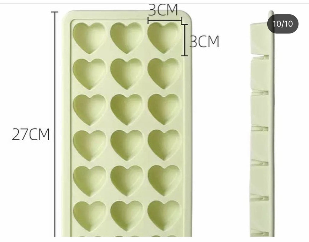 10 Grid Silicone Ice Cube Tray, Easy Release Mini Ice Cube Tray, Creative Cute Small Ice Cube Mold