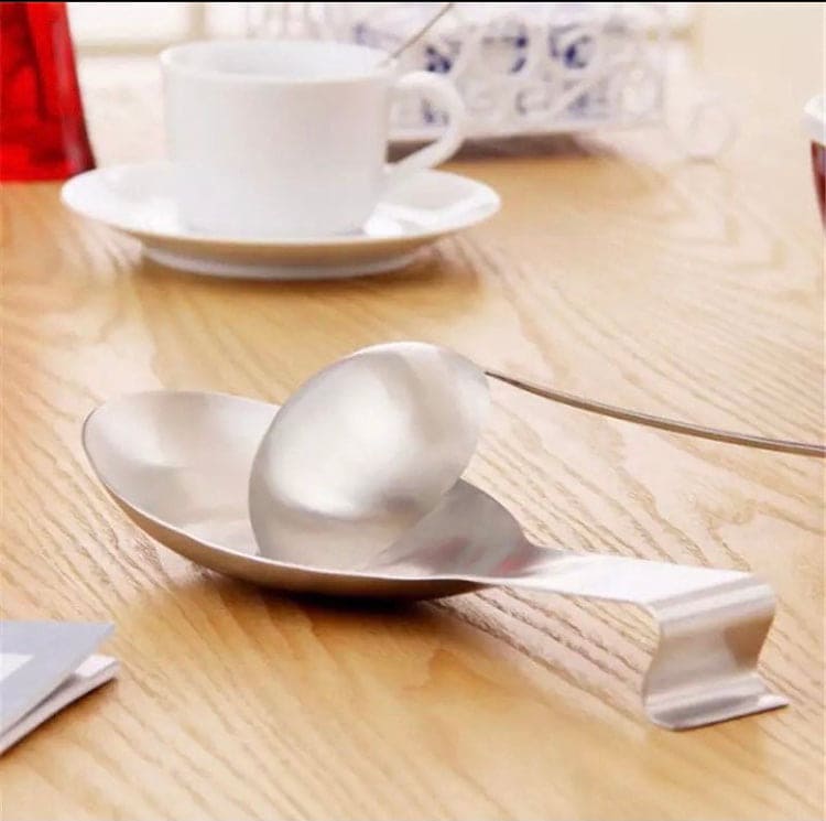 Fish Shape Stainless Steel Spoon Rest Food Clip, Hot Pot Spoon Tray, Hotel Restaurant Kitchen Utensil Holder Shelf Tray