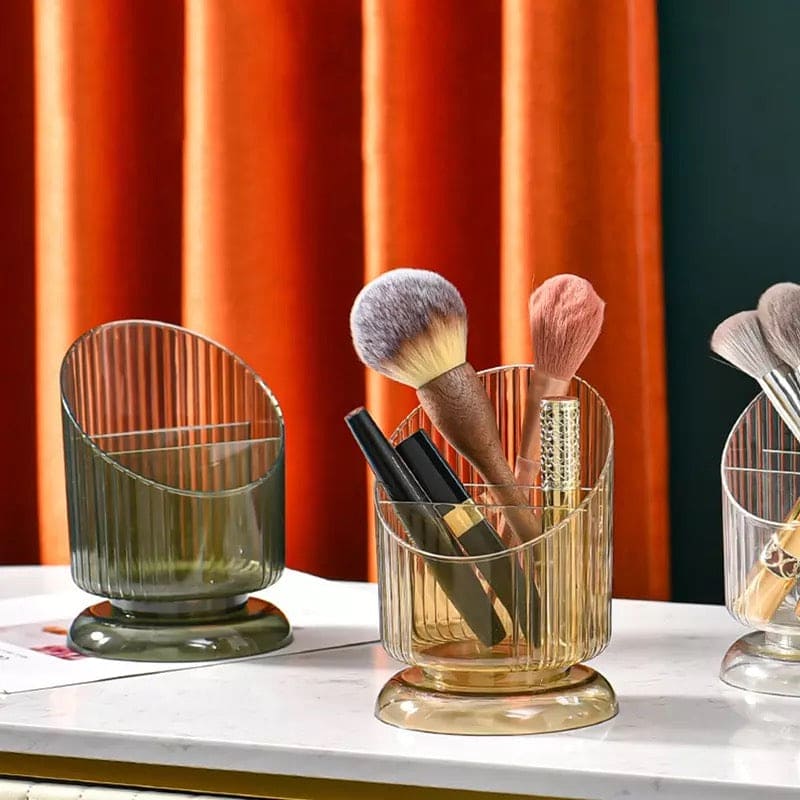 Luxury Striped Lines Pen Holder, Lipstick Brush Pen Holder, Women Make Up Brush Holder, Makeup Brush Pot, Lipstick Stand, Stationary Holder for Women