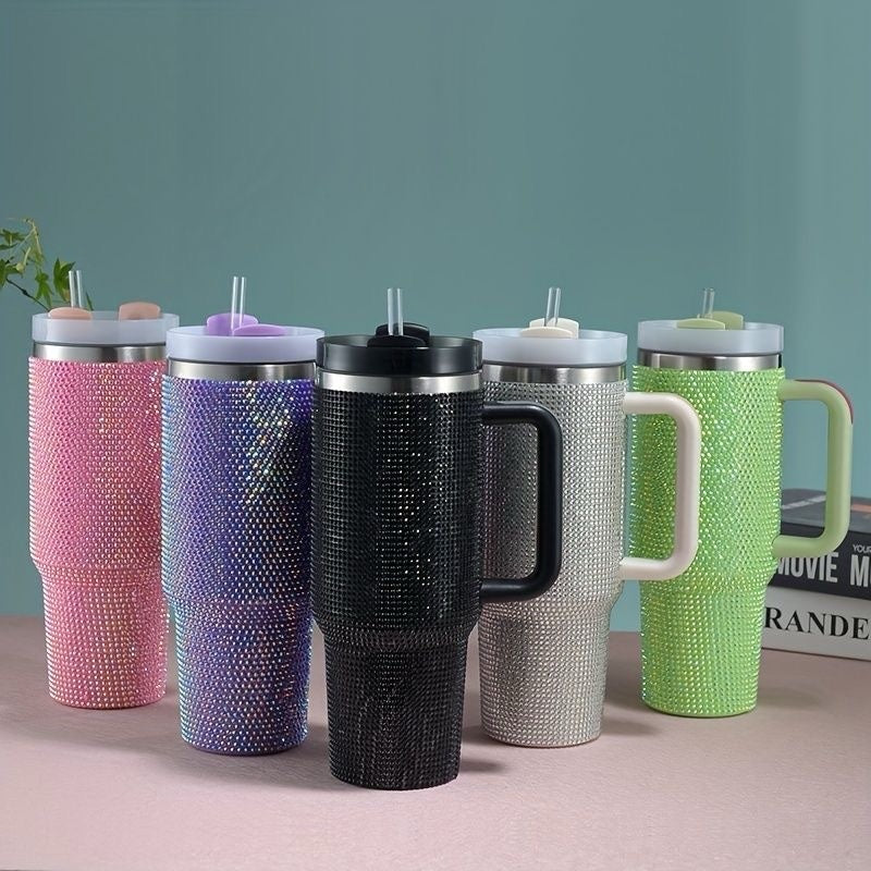 40 Oz Rhinestone Studded Tumbler